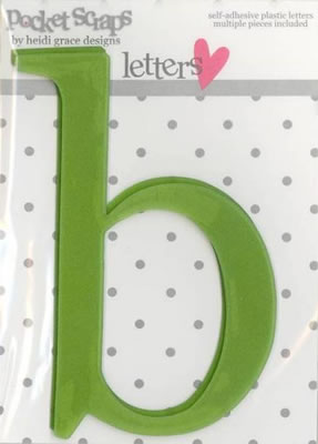 Heidi Grace - Loving You - Plastic Alpha Stickers b - 2/pk  (sold in 3's)